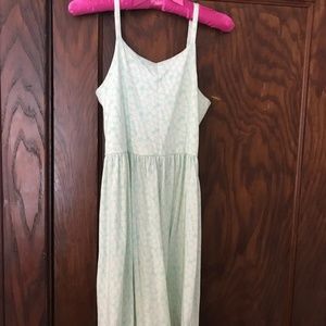 Summer Dress, Kids Gap, youth XXL, light turquoise and white, floral